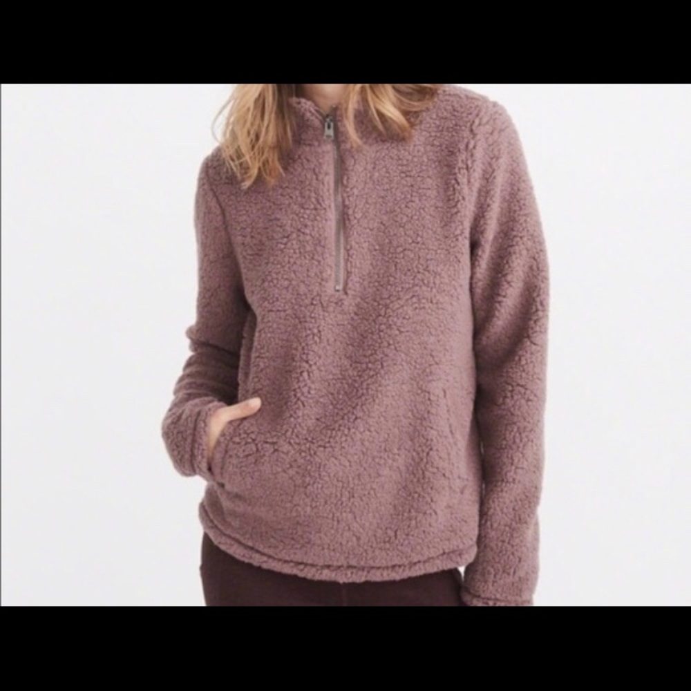pink sherpa sweatshirt